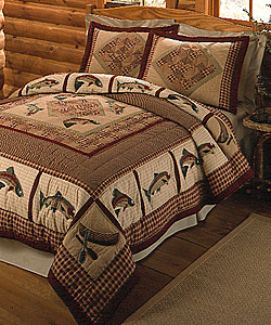 Handcrafted 'River's Edge' Quilt (Twin)