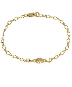14k Goldfill / Black Hills Gold Filigree Bracelet