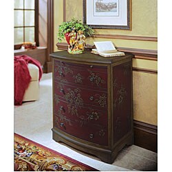 Hand-painted Ruby Accent Chest