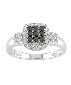 14k White Gold 1/3ct TW Fancy Diamond Ring