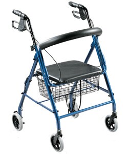 Drive Medical Caster Rollator with 6-inch Wheels