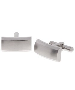 Men's Titanium Brushed Finish Cuff Links
