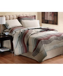 Contemporary Bedding   on Modern Stripe Bedding Ensemble  Twin Only    Overstock Com