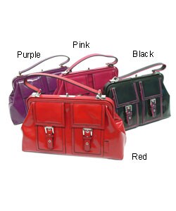 XOXO Patent Leather Doctor's Satchel Handbag