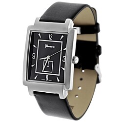 Geneva Platinum Men's Rectangle Face Fashion Watch
