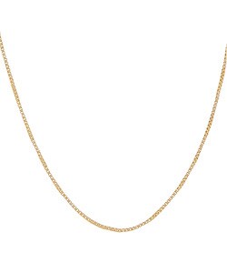 14K Gold 14-inch Child's Box Chain (0.5 mm)