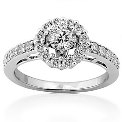 14k White Gold 1ct TDW Round Diamond Ring (H-I, I1-I2)