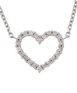 1/3ct TDW Diamond Heart Pendant