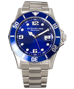Stuhrling Original Clipper Men's Swiss Quartz Divers Watch