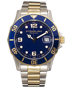 Stuhrling Original Clipper Men's Blue Dial Steel Watch