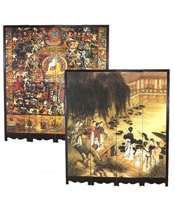Wood Oriental Decorative Room Divider (China)