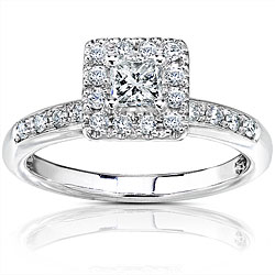 14k White Gold 1/2ct TDW Diamond Engagement Ring (H-I, I1-I2)