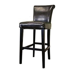 Fergie Full Bi-cast Leather Bar Stools (Set of 2)