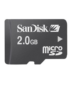 SanDisk 2GB Micro SD Memory Card with Adapter