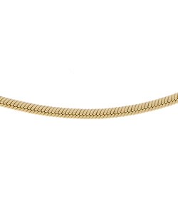 14k Yellow Gold 18-inch Diamond-cut Snake Chain (1 mm)