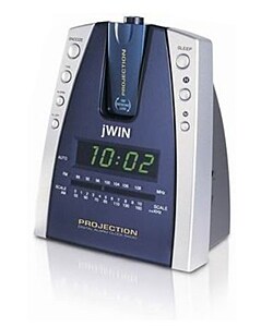 JWIN Projection & LED Alarm Clock Radio (Case of 2)