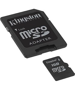 Kingston 1GB Micro SD Memory Card with Adapter