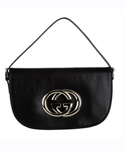 Gucci Medium Leather Shoulder Handbag