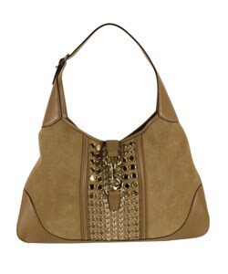 Gucci Suede Hobo with Grommet Details