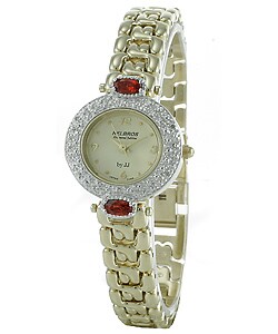 Helbros by JJ Women's Gold Dial Diamond Watch