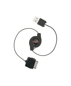 Insten Retractable USB 2-in-1 Cable for Zune