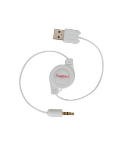 Insten Retractable 2-in-1 Cable for Gen2 iPod Shuffle