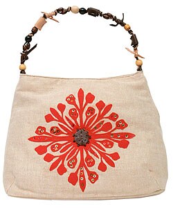 Nine West Capri Orange Canvas Handbag