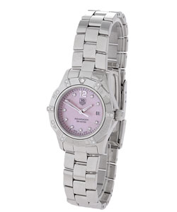 Tag Heuer Aquaracer Pink Dial Diamond Watch