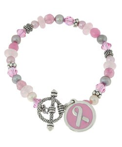 Charming Life Pink Breast Cancer Awareness Bracelet