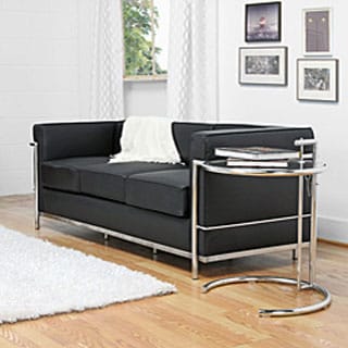 LC Black Leather Sofa