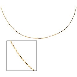 14k Yellow Gold 24-inch Box Chain (0.75 mm)