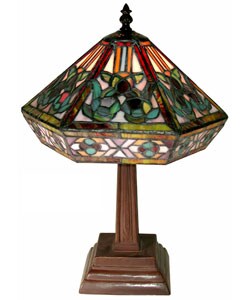 Tiffany-style Mission Table Lamp