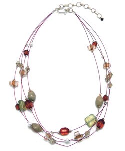 Handmade Floating Amber Necklace (India)