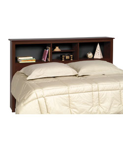 Everett Espresso Double/ Queen Storage Headboard