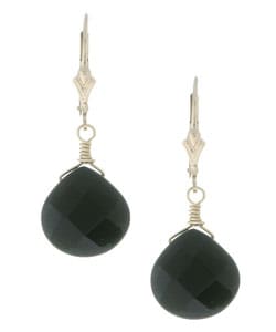 Charming Life Black Onyx Briolette Gemstone Earrings