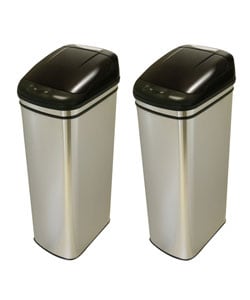 13-gallon Infrared Touchless Trash Can (Pack of 2)