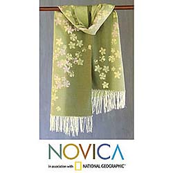 Cotton Spring Frangipani Shawl (Thailand)