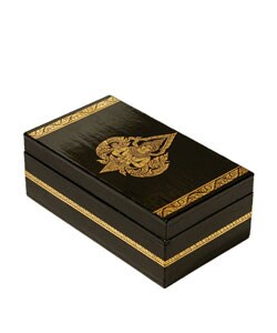 Handmade Gold Leaf Lacquer Jewelry Box