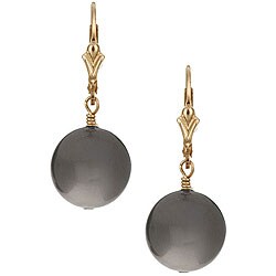 Charming Life 14k Gold-filled Jumbo Faux Pearl Drop Earrings