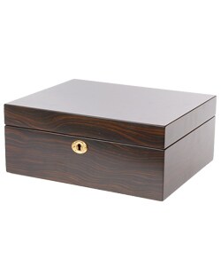 Dark Walnut Finish Wooden 6-slot Watch Box