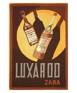 Handmade Vintage Luxardo Poster Wool Rug (2'9 x 4'9)