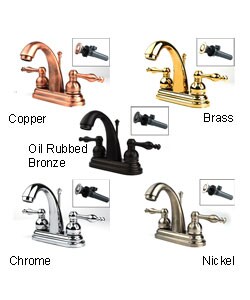 Fountain Cove Centerset Bathroom Faucet and Drain