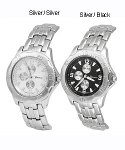 Geneva Platinum Chrono Style Men's Watch