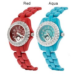 Geneva Platinum Women's Rhinestone Fashion Watch