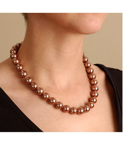 Mother of Pearl Shell Bead 18-inch Necklace