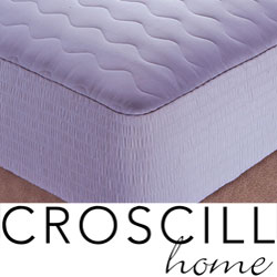 Croscill Cotton Sateen Stripe Mattress Pad