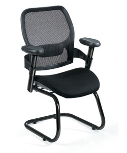 Boss Black Mesh Back Guest Chair