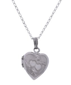 Sterling Silver Children's Heart Locket with Chain
