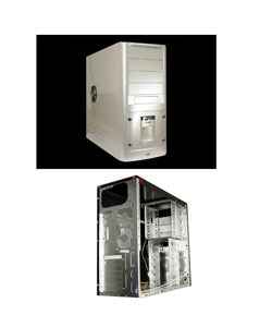 Logisys Pearl Painted Steel ATX Computer Tower