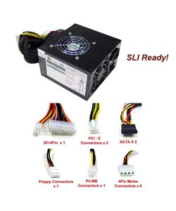 Logisys 575-watt Dual Fan SLi-Ready Power Supply